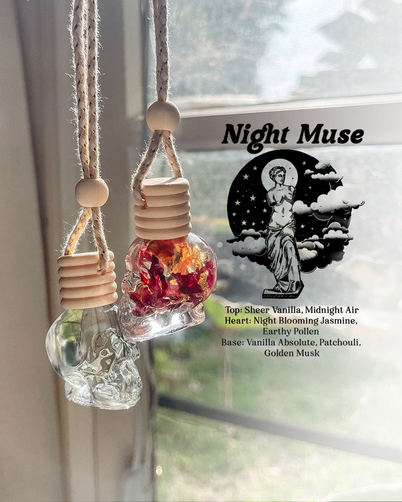 Clear Skulls Bottle Car Diffuser