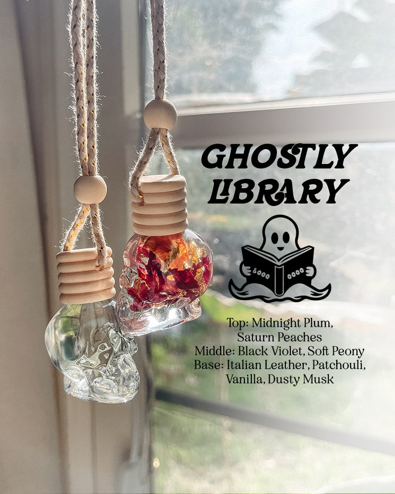 Clear Skulls Bottle Car Diffuser