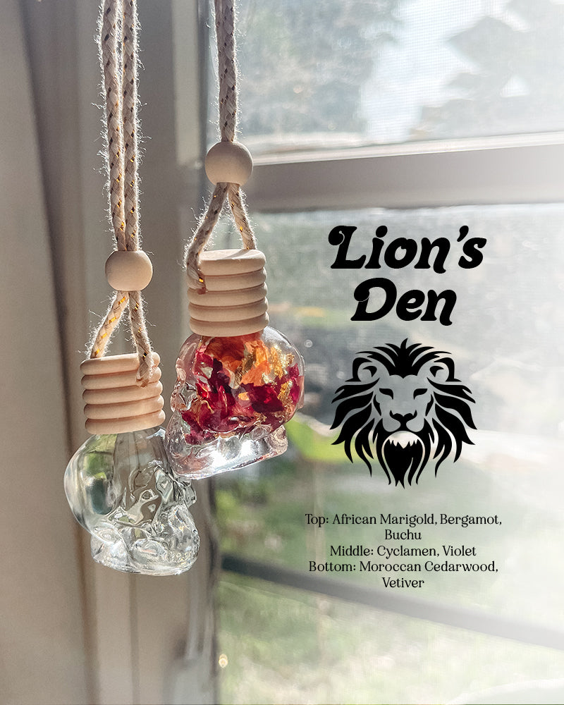 Clear Skulls Bottle Car Diffuser