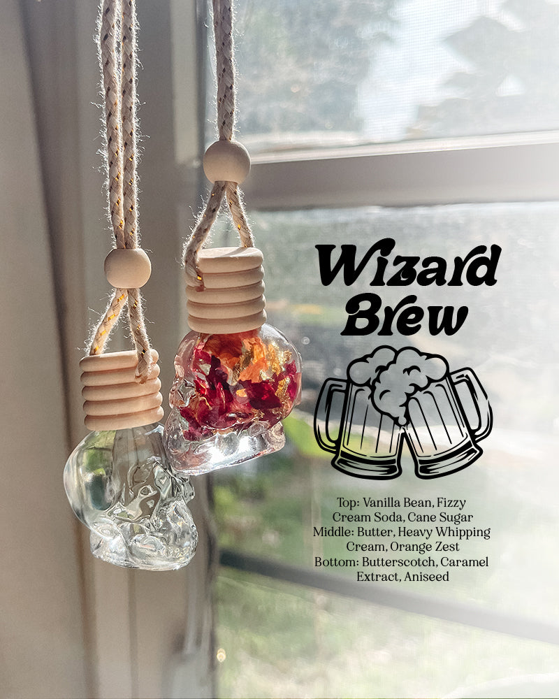Clear Skulls Bottle Car Diffuser