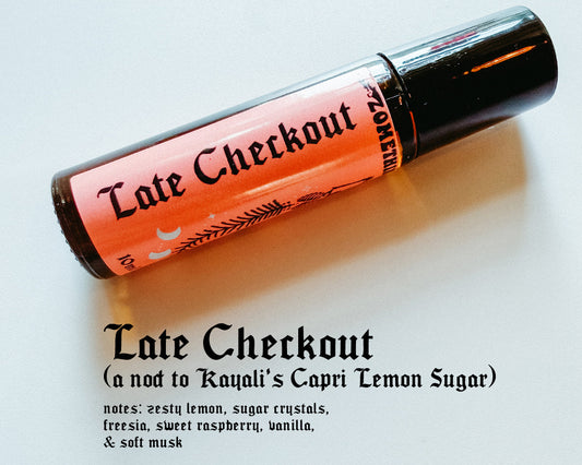 Late Checkout perfume oil