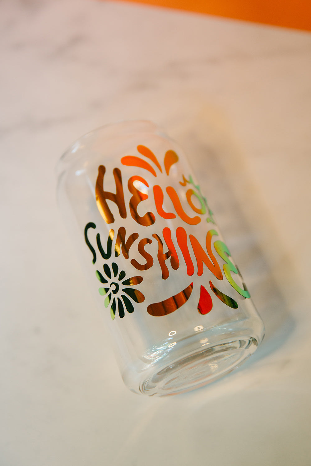 Hello Sunshine • 16OZ GLASS CUP