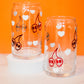 Cherry Skulls • 16 OZ GLASS CUP